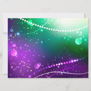 Anúncio Fundo Roxo Festivo do Mardi Gras