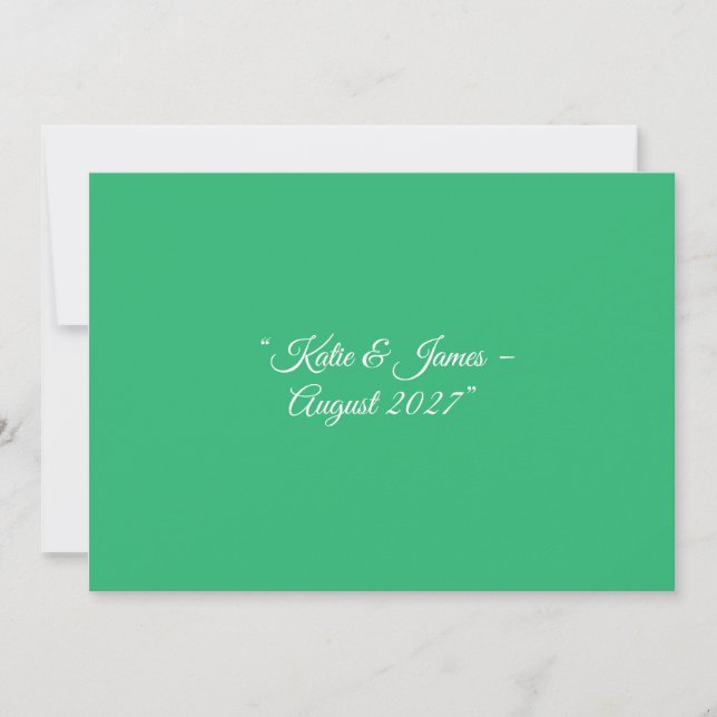 Anúncio Fundo Verde-Menta Plano – Design de Casamento (Frente)