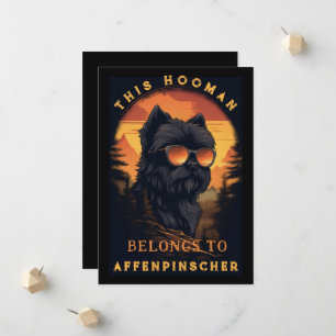 Anúncio Funny Affenpinscher Dog Parente Personalizado