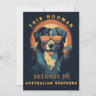 Anúncio Funny Australiana Shepherd Dog Parent Personalizad