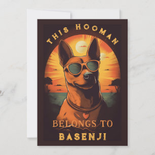 Anúncio Funny Basenji Dog Parent Personalizado