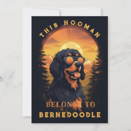 Anúncio Funny Bernedoodle Dog Parent Personalizado