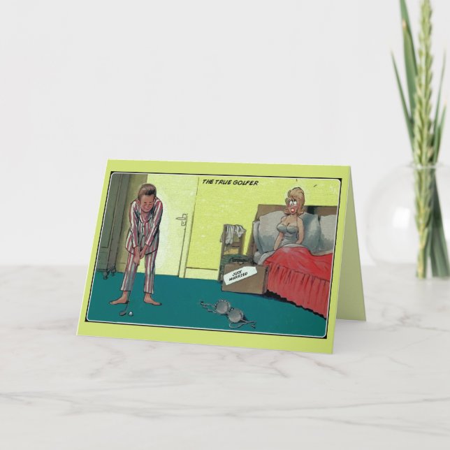 Anúncio Funny the real golfer, just married (Frente)