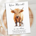 Anúncio Funny Weve Moo Novo Endereço Highland Cow Moving<br><div class="desc">Apresentamos o nosso anúncio encantador e moderno e comovente com uma vaca em lata bebê em uma bela design de aquarela. Essa carta bonita e adorável é perfeita para aqueles que querem compartilhar seu novo endereço com amigos e familiares de uma forma única e criativa. O cartão diz "Nós fomos...</div>