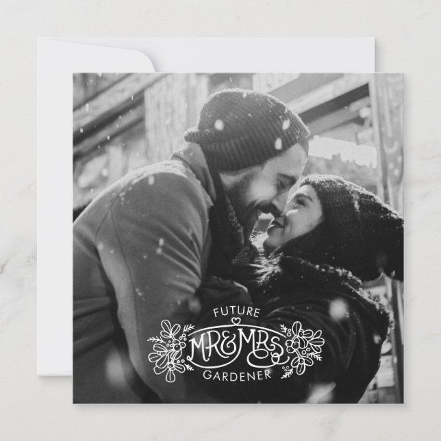 Anúncio Futuro Sr. e Sra. noivado de inverno (Frente)