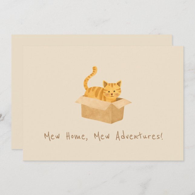 Anúncio Gatinho sobre Movimentação de Gato (Frente/Verso)