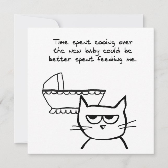 Anúncio Gato Irritado e o novo Bebê (Frente)