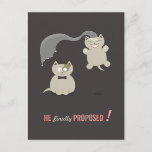 Anúncio Gatos de Cartoon Engraçados Salvem o cartão postal