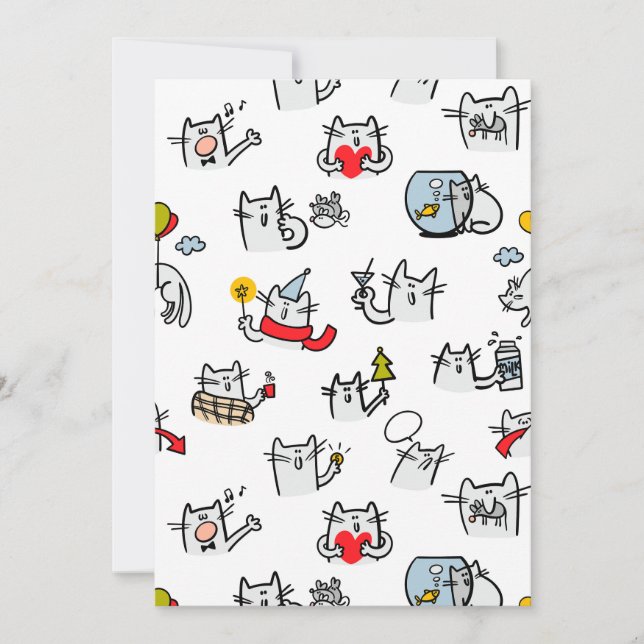 Anúncio Gatos engraçados, leite e magia. (Frente)