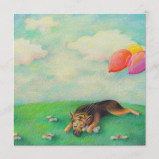 Anúncio German shepherd aniversariante desenho de arte div