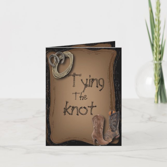 Anúncio getting hitched western cowboy boots wedding (Frente)