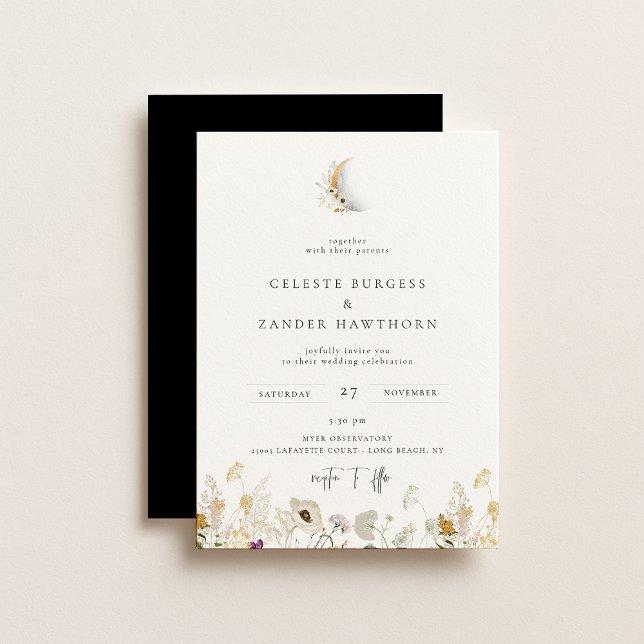 Anúncio Gilded Crescent Moon Wildflower Weditation (Criador carregado)