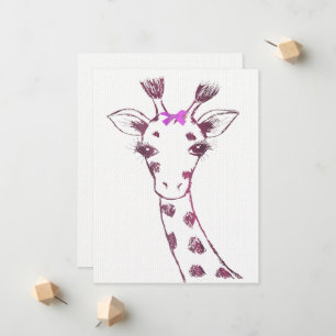 Anúncio Giraffe Cute Sarcastic Design