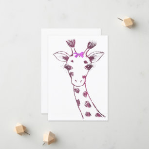 Anúncio Giraffe Cute Sarcastic Design