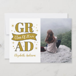 Anúncio Gold & White Graduation