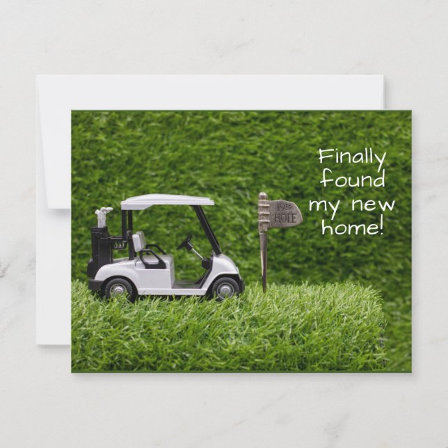 Anúncio Golf finalmente achamos uma casa nova movendo casa (Frente)