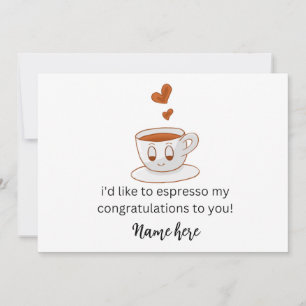 Anúncio Gostaria de expressar minhas congratulações a você