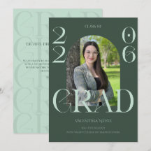 Grad moderno e elegante em tipografia negrito verd