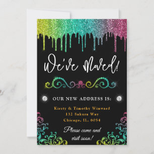 Anúncio Gradiente de Arco-Íris Glam Glitter Nova Casa