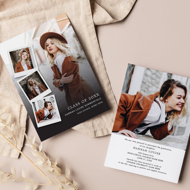 Anúncio Graduação 5 Colagem de Fotos Formando Moderno 2025 (Criador carregado)