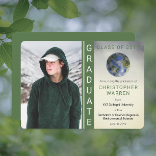 Anúncio Graduação A do Formando de Ciência Ambiental da