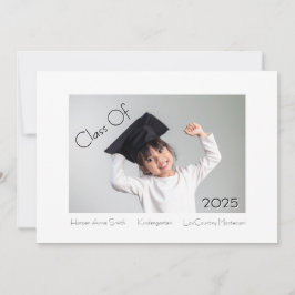 Anúncio Graduação Clássica e Moderna do Jardim de Infância