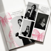 Graduação com Laço Rosa