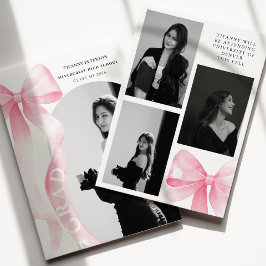 Anúncio Graduação com Laço Rosa