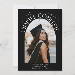 Anúncio Graduação Completa Quadro Preto Arco Foto Grad