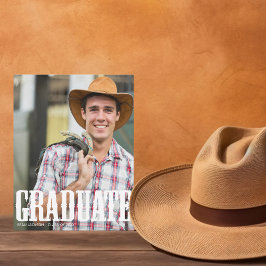 Anúncio Graduação Country Western Foto Rústica de Conclusã