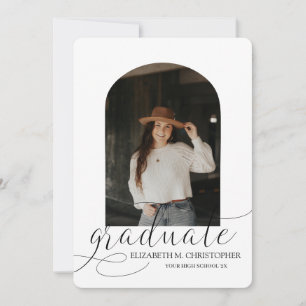 Anúncio Graduação da Colagem de Fotos Chic Arch 5
