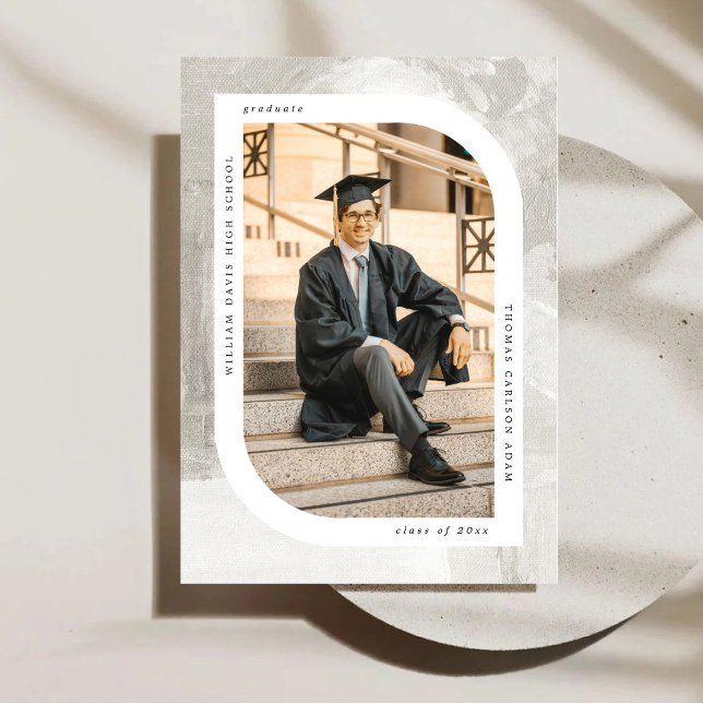 Anúncio Graduação da estrutura de textura moderna rustica (Criador carregado)