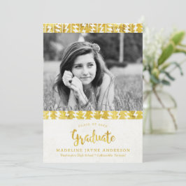 Anúncio Graduação das setas do Ouro Boho