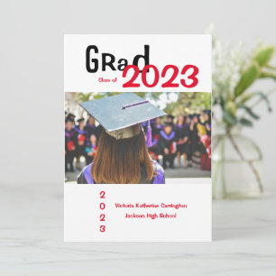 Anúncio Graduação de Ano com Nome de Foto de FORMANDO Si