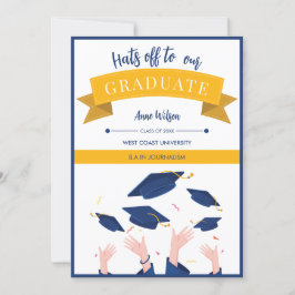 Anúncio Graduação De Chapéus Imísicos Modernos