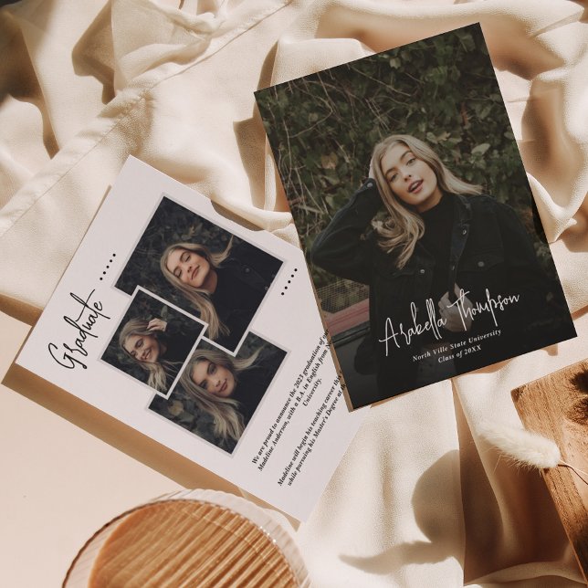 Anúncio Graduação de Colagem de Fotos de Script de Rico Br (Criador carregado)