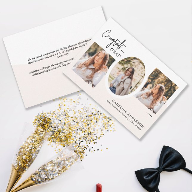 Anúncio Graduação de Colagem de Fotos do Script 3 de Parab (Criador carregado)