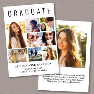 Anúncio Graduação de Colagem de Fotos Moderna