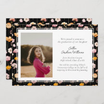 Graduação de Flores Florais Negras Flores Selvagen