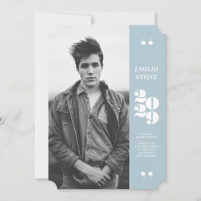 Anúncio Graduação de Formando elegante (Frente)