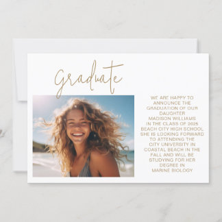 Anúncio Graduação de Formando Moderno de Foto