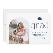 Graduação de Foto Azul do Marinho de Arch Minimali