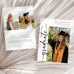 Anúncio Graduação de Foto Casual em Arco Moderno<br><div class="desc">Anúncio de Graduação de Fotos Casual em Arco Moderno</div>