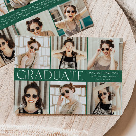 Anúncio Graduação de Foto Clássica Moderna Verde 12