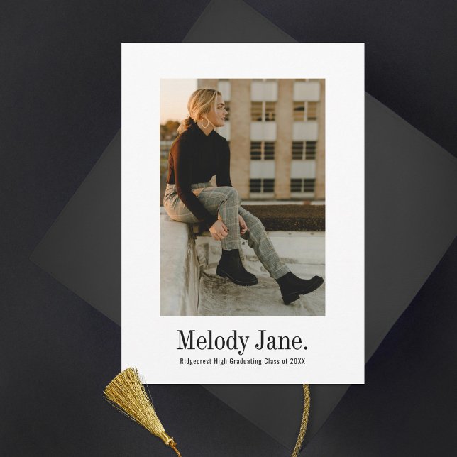 Anúncio Graduação de Foto Clássica Vintage (Criador carregado)