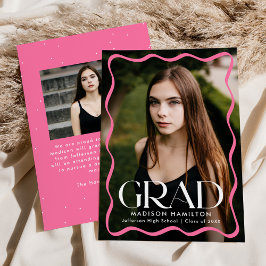 Anúncio Graduação de Foto com Formando 2 de Quadro de Onda