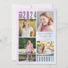 Anúncio Graduação de Foto com Wash de Cores Múltiplas