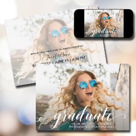 Anúncio Graduação de Foto de Script Moderno