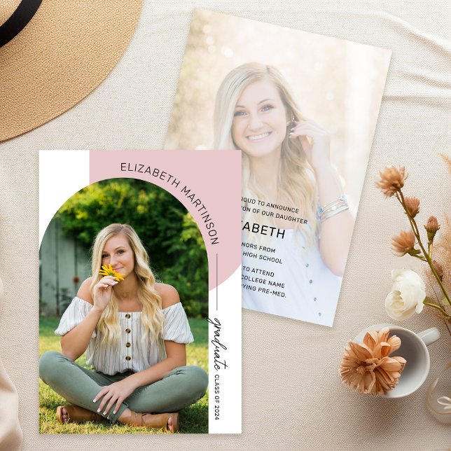 Anúncio Graduação de Foto do Arch 2 Mínimo Moderno (Criador carregado)