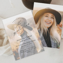 Anúncio Graduação de Foto do Elegant Script 2